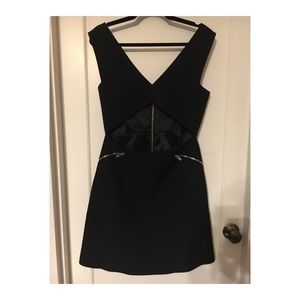 Zara cut out mini dress with zipper details